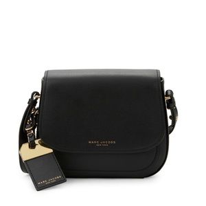 80% off ~ Marc Jacobs Leather Mini Rider Saddle Crossbody, in Black.